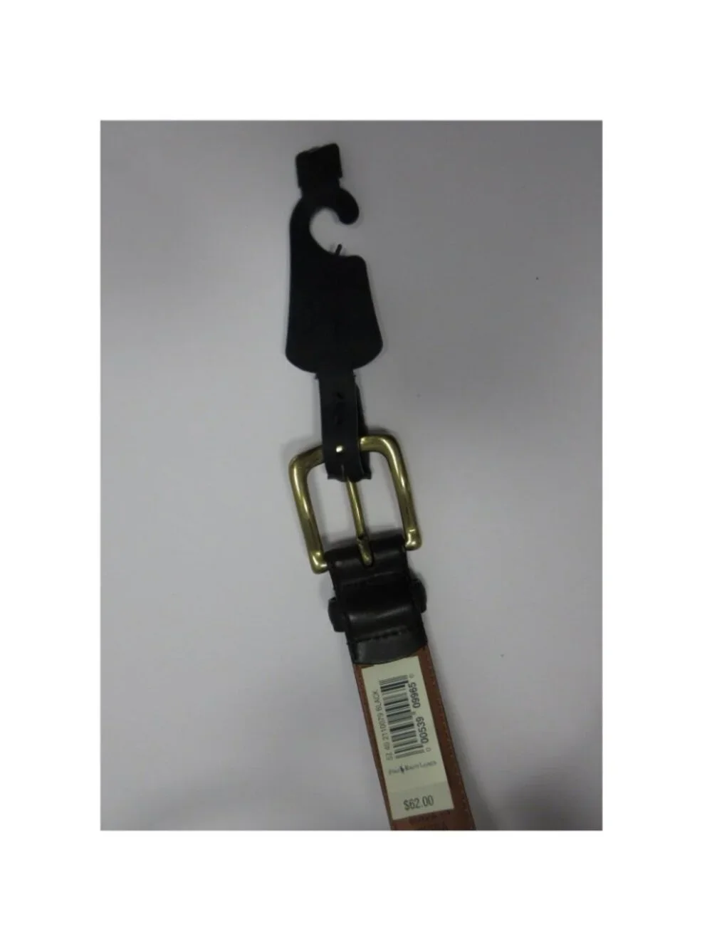 VGT Polo Ralph Lauren Belt 40 Genuine Leather Brass Buckle Dress Y2K